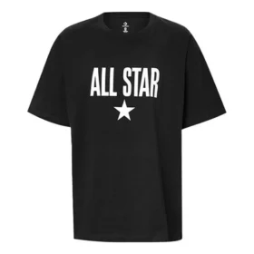 T-shirt Chuck Taylor All Star com logótipo, tamanhos asiáticos “Preto Branco”
