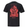 T-shirt com arte de caveira Tamanhos asiáticos “Preto”