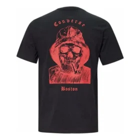 T-shirt com arte de caveira Tamanhos asiáticos “Preto” T-shirt com arte de caveira Tamanhos asiáticos “Preto”