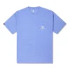 T-shirt com bolso bordado Tamanhos asiáticos “Washed Indigo”