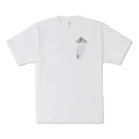 T-shirt com bolso em forma de nuvem, tamanho asiático “Branco” T-shirt com bolso em forma de nuvem, tamanho asiático “Branco”