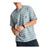 T-shirt com bolso em ziguezague e estrelas às riscas Tamanhos asiáticos “Azul claro”