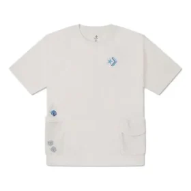 T-shirt com bolso para bebidas de verão Tamanhos asiáticos “Egret” T-shirt com bolso para bebidas de verão Tamanhos asiáticos “Egret”