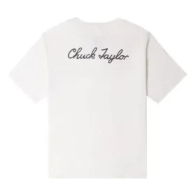 T-shirt com botões e logótipo Chuck Taylor Tamanhos asiáticos “Branco” T-shirt com botões e logótipo Chuck Taylor Tamanhos asiáticos “Branco”