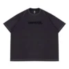 T-shirt com efeito desgastado de skate Tamanhos asiáticos “Preto Desgastado”