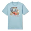 T-shirt com Estampado Claw Machine Tamanhos Asiáticos “Azul”