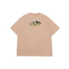 T-shirt com estampado para exterior Tamanhos asiáticos “Oat Milk”