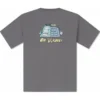 T-shirt com estampado para o verão ao ar livre Tamanhos asiáticos “Cinza”
