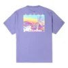 T-shirt com grafismo Inverted Desert Tamanhos asiáticos “Slate Lilac”