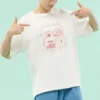 T-shirt com grafismo sensorial Tamanhos asiáticos “Branco”