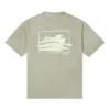 T-shirt com gráfico de surf para atividades de verão – Tamanhos asiáticos “Verde”