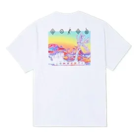 T-shirt com gráfico Inverted Desert Tamanhos asiáticos “Branco” T-shirt com gráfico Inverted Desert Tamanhos asiáticos “Branco”