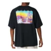 T-shirt com gráfico Inverted Desert Tamanhos asiáticos “Preto”