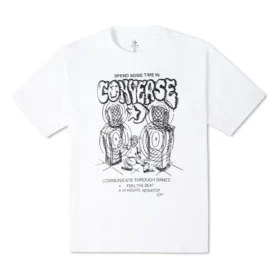 T-shirt com gráfico Nonstop Joy Tamanhos asiáticos “Branco”