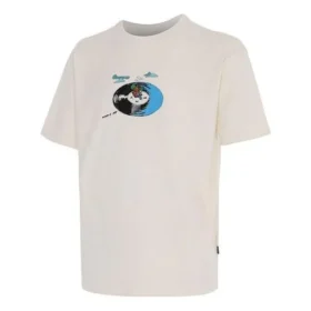 T-shirt com logótipo Disk Jockey Tamanhos asiáticos “Branco”