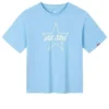 T-shirt com logótipo impresso “Blue White”