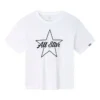 T-shirt com logótipo impresso Tamanhos asiáticos “Branco Preto”