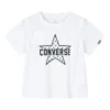 T-shirt com logótipo impresso Tamanhos asiáticos “Branco Preto”