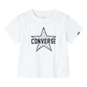 T-shirt com logótipo impresso Tamanhos asiáticos “Branco Preto”