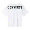 T-shirt com logótipo impresso Tamanhos asiáticos “Branco Preto”