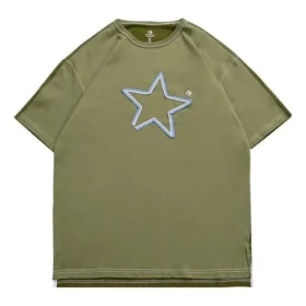 T-shirt com logótipo One Star Tamanhos asiáticos “Verde-oliva”