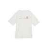 T-shirt com logótipo “Put-a-Smile-On-Your-Face” Tamanhos asiáticos “Branco”