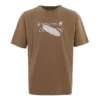 T-shirt com logótipo Tamanhos asiáticos “Castanho”