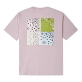 T-shirt com padrão Paisley Tamanhos asiáticos “Rosa”