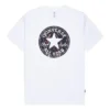 T-shirt com patch Chuck Taylor Splatter Paint, tamanhos asiáticos, “Branco”