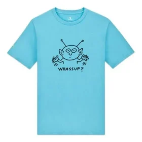 T-shirt Converse x Keith Haring Alien Tamanhos asiáticos “Haring Blue”