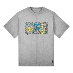 T-shirt Converse x Keith Haring Shapes Tamanhos asiáticos “Cinza”