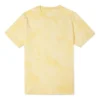 T-shirt de manga curta com gola redonda em mármore Tamanhos asiáticos “Gold Dart”
