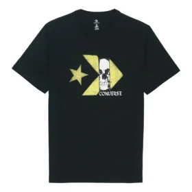 T-shirt de manga curta com logótipo Chuck Taylor Skull Tamanhos asiáticos “Preto” T-shirt de manga curta com logótipo Chuck Taylor Skull Tamanhos asiáticos “Preto”