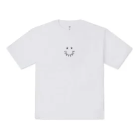 T-shirt de manga curta Smiley Tamanhos asiáticos “Branco” T-shirt de manga curta Smiley Tamanhos asiáticos “Branco”