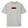 T-shirt desportiva de manga curta com gola redonda e logótipo impresso Converse x Thisisneverthat para homem, cinzento claro
