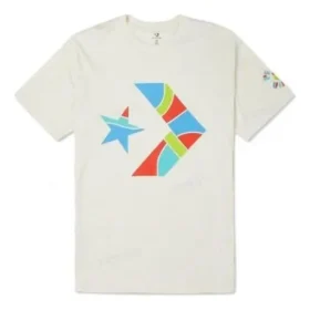 T-shirt em jersey de algodão Peace & Unity Tamanhos asiáticos “Egret” T-shirt em jersey de algodão Peace & Unity Tamanhos asiáticos “Egret”