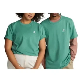 T-shirt Go-To com Estampa de Estrelas em Chevron, Corte Padrão, Tamanhos Asiáticos “Verde”
