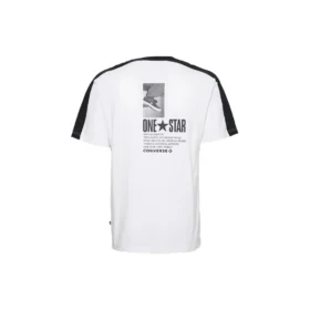T-shirt One Star Panel Tamanhos asiáticos “Branco”