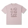 T-shirt Oversized Block Party Tamanhos asiáticos “Rosa”