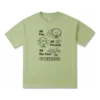 T-shirt Oversized Fun Graphic Tamanhos asiáticos “Vitality Green”