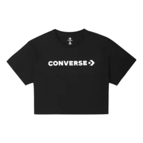 T-shirt Puff Wordmark Tamanhos asiáticos “Black White”
