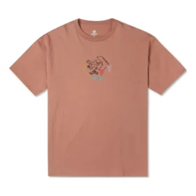 T-shirt Pushing Along Tamanhos asiáticos “Mineral Clay”