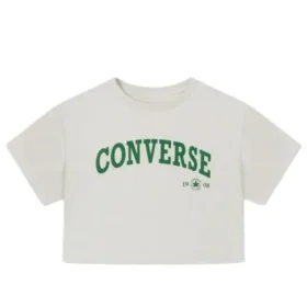 T-shirt Retro Chuck Cropped Tamanhos asiáticos “Egret”