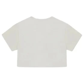 T-shirt Retro Chuck Cropped Tamanhos asiáticos “Egret”