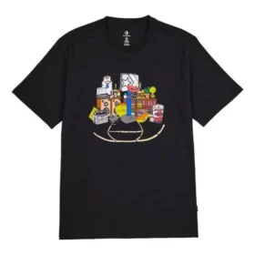 T-shirt retro Tamanhos asiáticos “Preto”