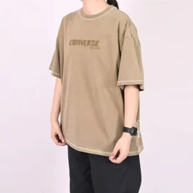 T-shirt Skateboard Wash Tamanhos asiáticos “Castanho claro”