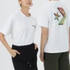 T-shirt Star Chevron Tamanhos asiáticos “Branco”