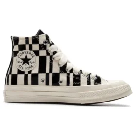 Ténis Chuck 70 Vintage Canvas de cano alto “Black Beige”
