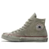 Tênis Chuck Taylor All Star 1970s de lona cinza “Grey Red”