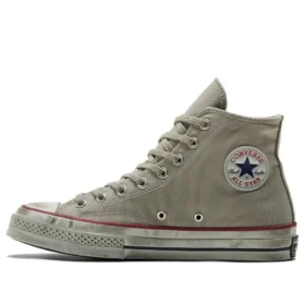 Tênis Chuck Taylor All Star 1970s de lona cinza “Grey Red”
